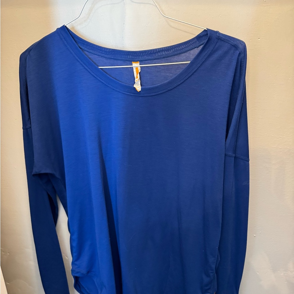 Lucy Yoga Royal Blue Long Sleeve Top